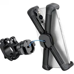 Мото-велотримач для смартфона Baseus Quick to take cycling Holder Applicable Black SUQX-01 - мініатюра 3