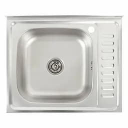 Кухонна мийка з нержавіючої сталі Valeso сатин 6050 L (0,7/160 мм), Satin