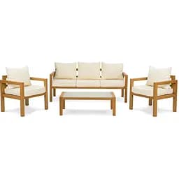 Комплект садовой мебели Di Volio Brescia 3 Натуральный/кремовый