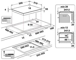 Електрична варильна поверхня Whirlpool WSQ7360NE (6659938) - мініатюра 5