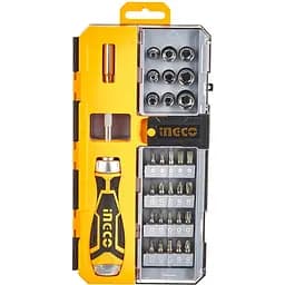 Викрутка Ingco з набором насадок і головок 33 шт. (HKSDB0338)