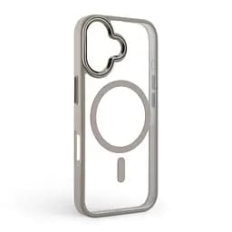 Чехол Apple iPhone 17, Unit MagSafe, серый, прозрачный, магсейф, противоударный, магнитный, панель-накладка с поддержкой MagSafe, с поддержкой беспроводной зарядки, TPU+PC, защита всего корпуса, ударопрочный, ArmorStandart (ARM86285) - мініатюра 2