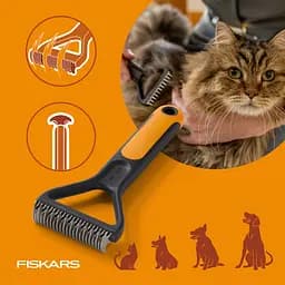 Граблі-ковтуноріз для грумінгу собак і котів Fiskars Dematting Rake 7 см (2009136) - мініатюра 3
