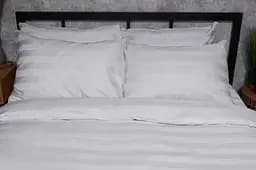 Набір наволочок Moon&Star Satin Stripe Royal White 70х70 см 2 шт