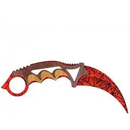 Сувенірний дерев'яний ніж Сувенір-декор Керамбіт Павук KAR-S