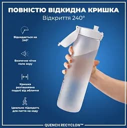 Пляшка для води ION8 1000 мл BPA Free Times To Drink (ЕКО пляшка) Ice (I8RF1000PIMOT2) - мініатюра 3