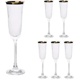 Набор бокалов для шампанского Иней Lora 170 мл 6 шт. NGC14SETCHAMP