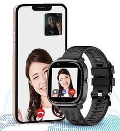 Годинник телефон для дітей Lemfo HW16 з GPS трекером, 4G LTE, SIM-картою, відеодзвінком, камерою, прослуховуванням, геолокацією, Wi-Fi та кнопкою SOS Синій - мініатюра 4
