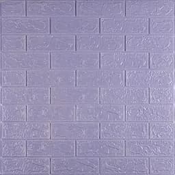 3D панель самоклеящаяся 700х770х3мм кирпич Светло-фиолетовый (015-3) SW-00000574