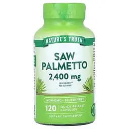 Со Пальметто Nature's Truth Saw Palmeto 2400 мг 120 капсул быстрого высвобождения