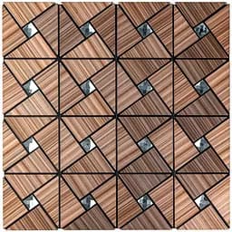 Самоклеюча алюмінієва плитка 300x300x3 мм Бронза SW-00001927