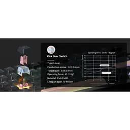 Клавіатура MageGee Light 75 Pink Bear Switch Royal Blue (6971969728820-UA) - мініатюра 6