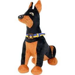 Игрушка плюшевая WP Merchandise Доберман Зевс в патриотическом ошейнике