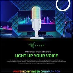 Мікрофон Razer Seiren V3 Chroma White (RZ19-05060200-R3M1) - мініатюра 8
