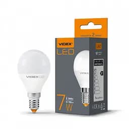 LED лампа VIDEX G45e 7W E14 3000K