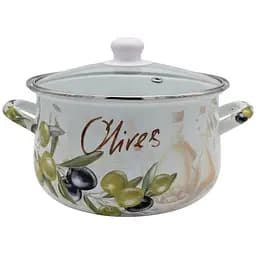 Кастрюля Verona эмалированная со стеклянной крышкой 1.6 л (VR-0001-16)