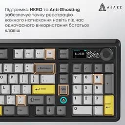 Клавіатура бездротова Ajazz AK980 V2 Gift Switch V2 Black (AK980-V2-G-BGY) - мініатюра 10