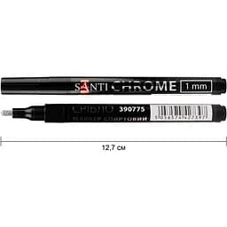 Маркер зеркальный Santi Chrome 1 мм серебро (390775)