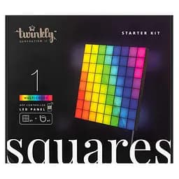 Twinkly Панель Smart LED Twinkly Squares 1 Starter RGB IP20 16х16см USB-C чорний без БЖ