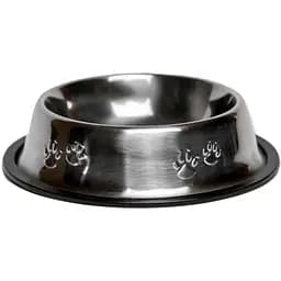 Миска для животных Nunbell резиновый ободок нержавеющая сталь 22 см