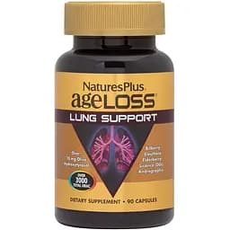 Вітаміни та мінерали Natures Plus AgeLoss Lung Support 90 капсул