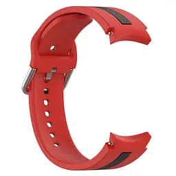 Браслет D2 для Samsung Galaxy Watch 5 - червоно-чорний ширина кріплення 20мм силікон Watchbands (W16-7WB12312664) - мініатюра 4