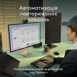 Комплект (клавіатура, миша) бездротовий Logitech MX Keys S Combo for Mac Space Grey (920-012845) - мініатюра 7