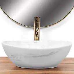 Умивальник Rea Sofia Nature marble накладний мармур REA-U6605, Мармур - мініатюра 2