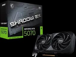 Відеокарта GeForce RTX 5070 12GB MSI Shadow 2X OC (RTX 5070 12G SHADOW 2X OC) - мініатюра 1