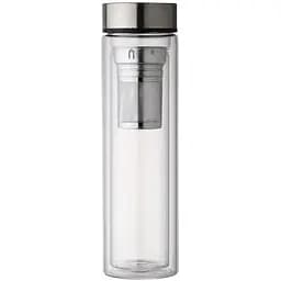 Термос скляний з подвійними стінками Ardesto боросилікатне скло, нержавіюча сталь, 450 мл (AR1345SS)