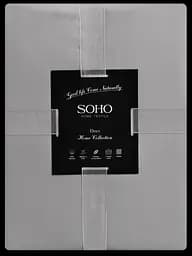 Комплект постільної білизни Євро Duet 200х230 см Ivory/Grey SOHO pbe0050807 - мініатюра 5