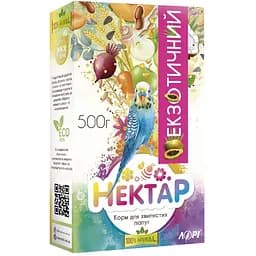 Корм для волнистых попугаев Лорі Нектар Экзотик полнорационный 500 г