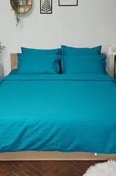 Підковдра Moon&Star Satin Stripe Turkish Blue Двоспальна 175x210 см - мініатюра 2
