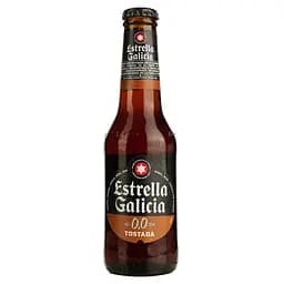 Пиво безалкогольное Estrella Galicia Tostada светлое 0% 0.25 л