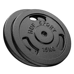 Сет із металевих дисків Hop-Sport Strong 2x15 кг
