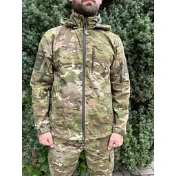 Куртка чоловіча тактична на флісі Мультикам Туреччина ЗСУ 8817 XXL хакі