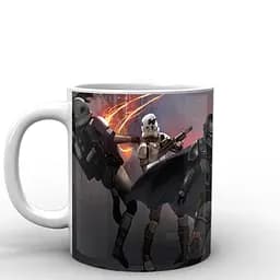 Кухоль GeekLand Зоряні війни Мандалорець битва Star Wars The Mandalorian TM.04.09 330 мл білий