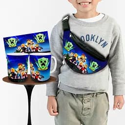 Набор: детская сумка-бананка+кружка Майнкрафт "Minecraft" 32х15см,бананка для мальчика через плечо (00920)