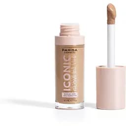 Тональна основа-флюїд Parisa Iconic Glow Filter з ефектом сяйва 20 мл відтінок № 606 Golden medium  - мініатюра 4