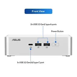 Комп'ютер ASUS NUC 15pro+ RNUC15CRSU700002 Intel Сore Ultra 7 255H/Без ОЗП/Без SSD/Intel Arc Graphics/Без ОС (90AR00P3-M00040) - мініатюра 10