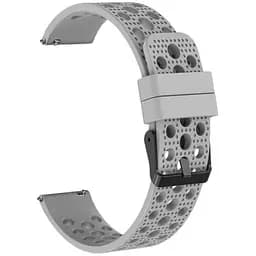 Ремінець для Garmin Forerunner 55 Forerunner 245 Forerunner 645 - сірий ширина кріплення 20мм силікон Watchbands double (W39-3WB92565095)