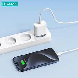 Адаптер живлення зарядний пристрій із кабелем Usams Fast Charger Kit OYXLTZ01 (CC226 + SJ711) - мініатюра 4