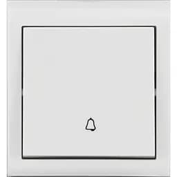 Кнопка дзвінка Ovivo Electric Nivo накладна біла