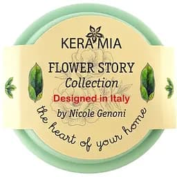 Чашка Keramia Flower story із силіконовою кришкою 440 мл бірюзова (21-279-122) - мініатюра 6