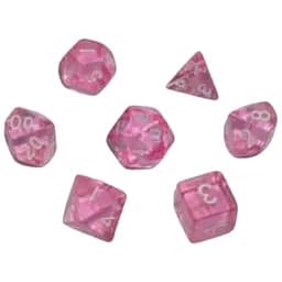 Набор кубиков Transparent 7 Dice Set - Pink , 7 шт. (g7dtran12)