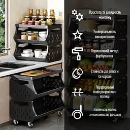 Стелаж універсальний для зберігання п'ятиярусний 60x30x123см SW-00002261 - мініатюра 5
