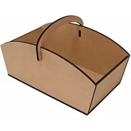 Корзина с ручкой МДФ Rosa Talent 33.5х18х18.5 см