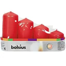 Свічки Bolsius Pillar Advent червоні 4 шт. (806741)