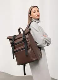 Рюкзак ролл Sambag унісекс RollTop LTT шоколадний 41 x 30 x 16 см (24238020) - мініатюра 3