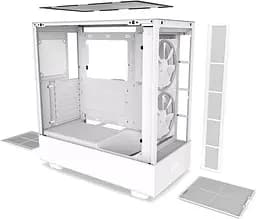 Корпус NZXT H5 Elite Tempered Glass White (CC-H51EW-01) Без БП Б/в - мініатюра 3